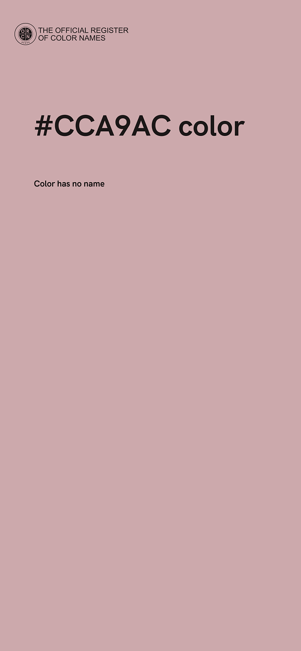 #CCA9AC color image