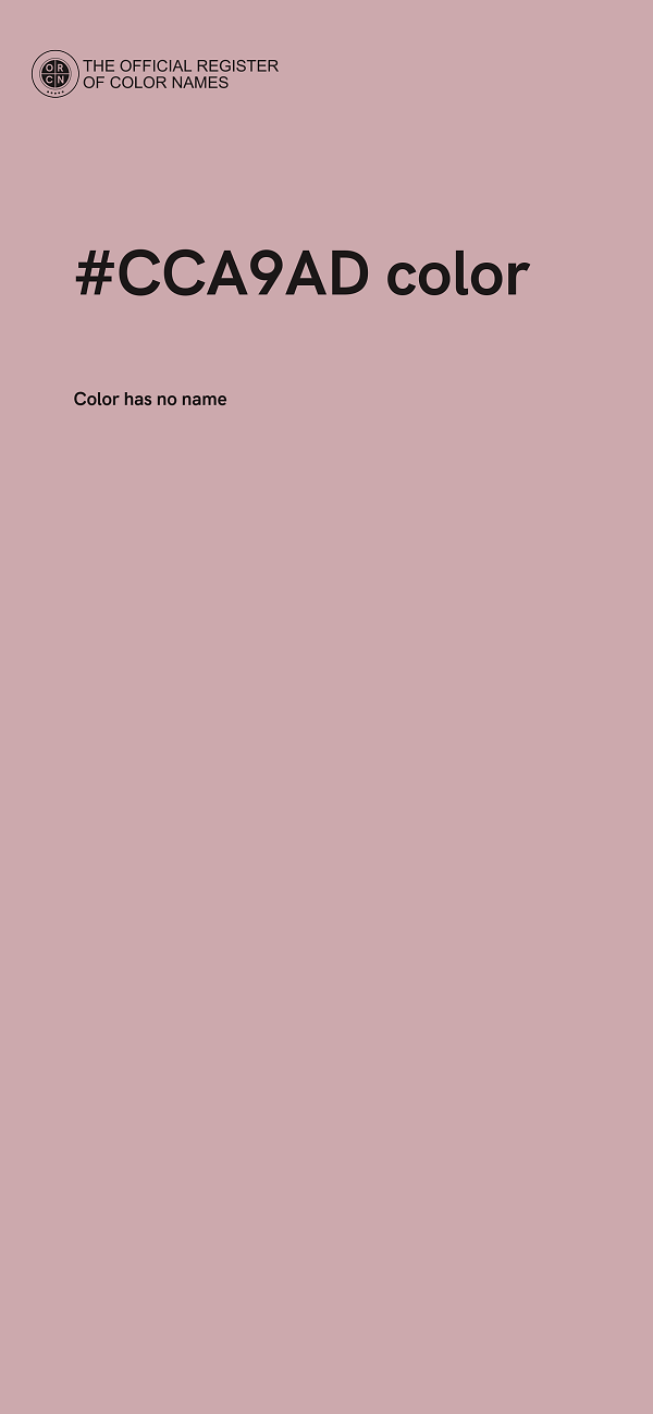 #CCA9AD color image