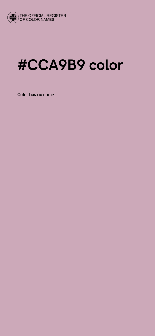 #CCA9B9 color image