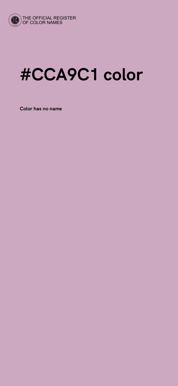 #CCA9C1 color image