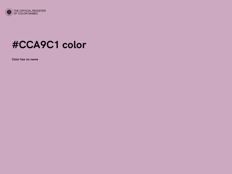 #CCA9C1 color image