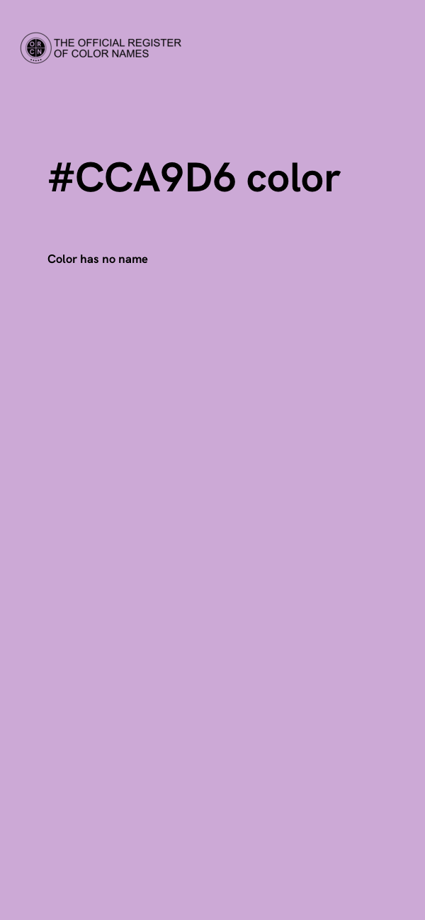 #CCA9D6 color image