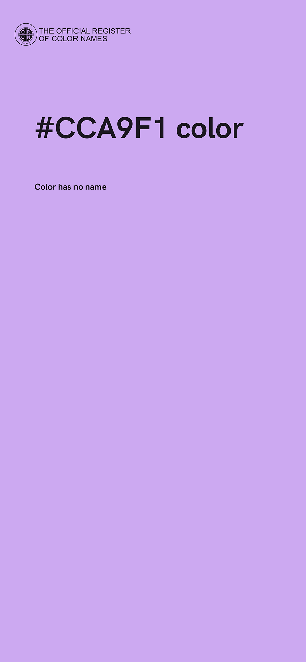 #CCA9F1 color image