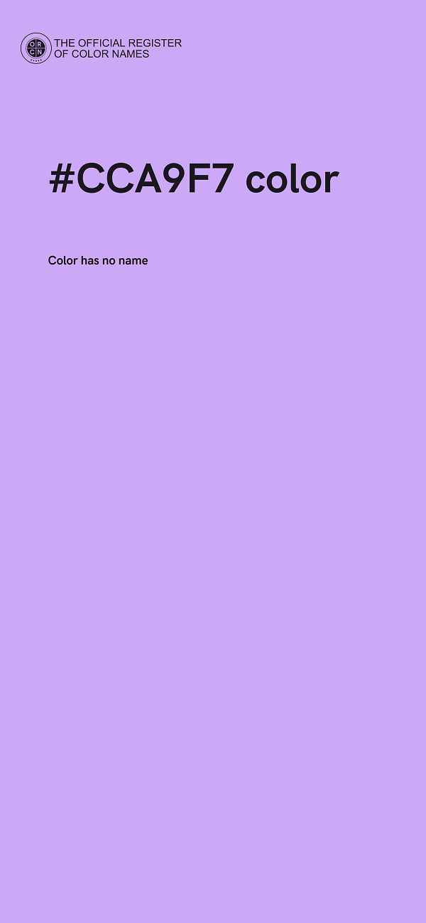 #CCA9F7 color image