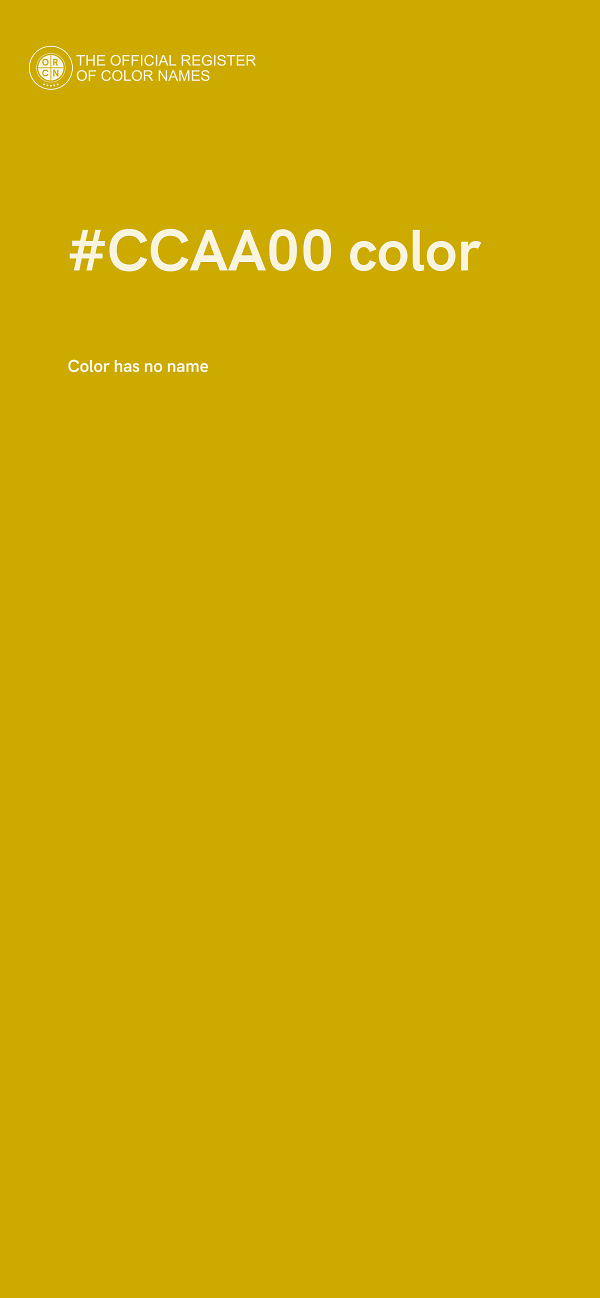 #CCAA00 color image