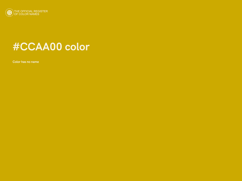#CCAA00 color image