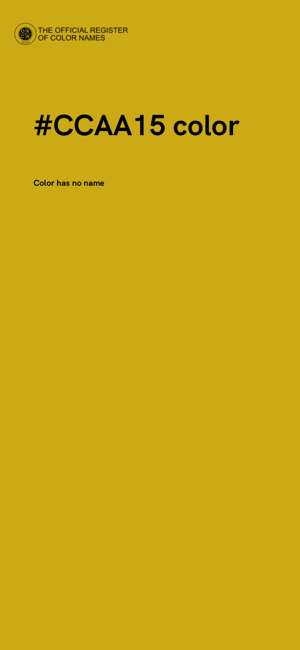 #CCAA15 color image