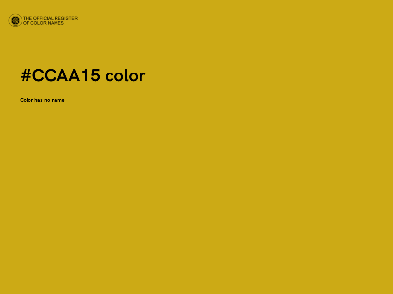 #CCAA15 color image