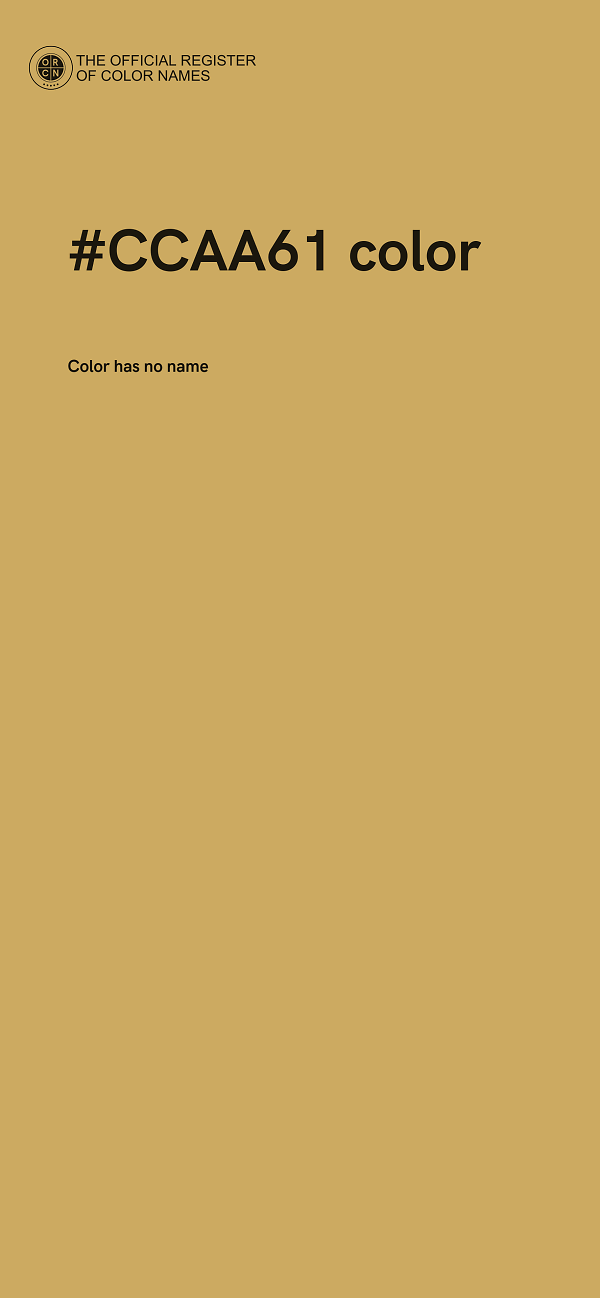 #CCAA61 color image
