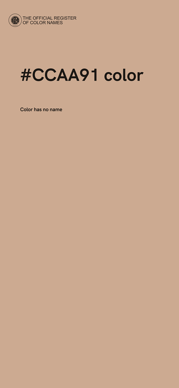 #CCAA91 color image