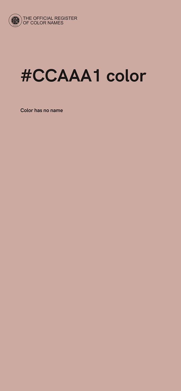 #CCAAA1 color image