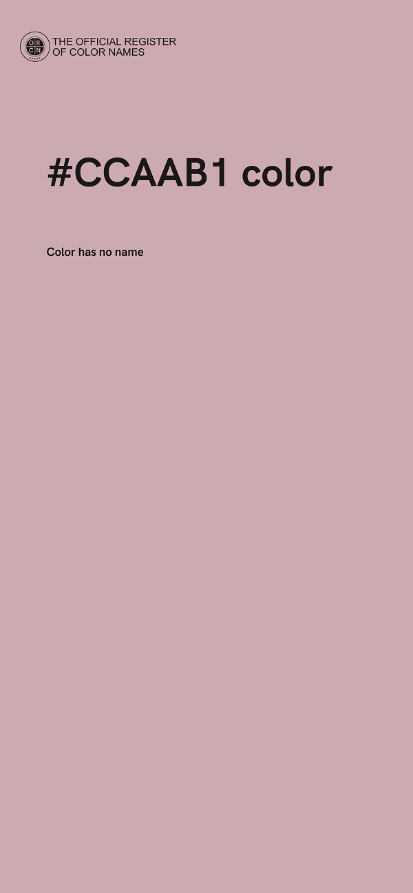 #CCAAB1 color image