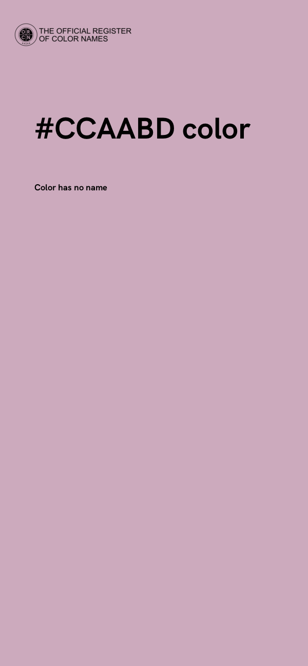 #CCAABD color image