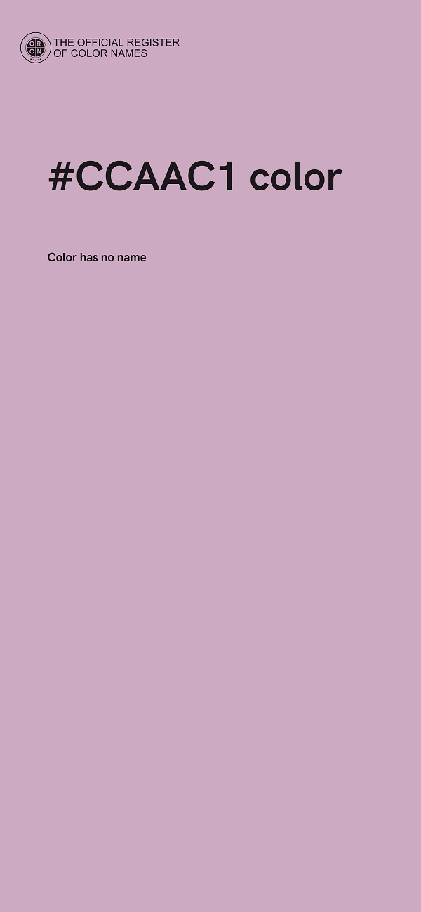 #CCAAC1 color image