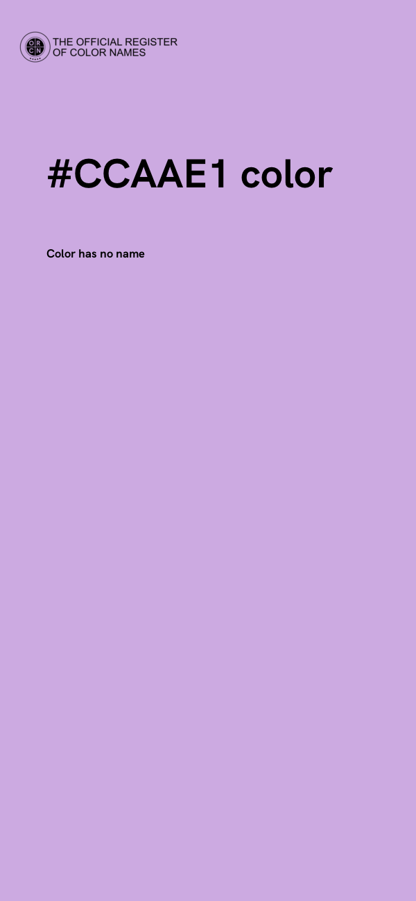 #CCAAE1 color image