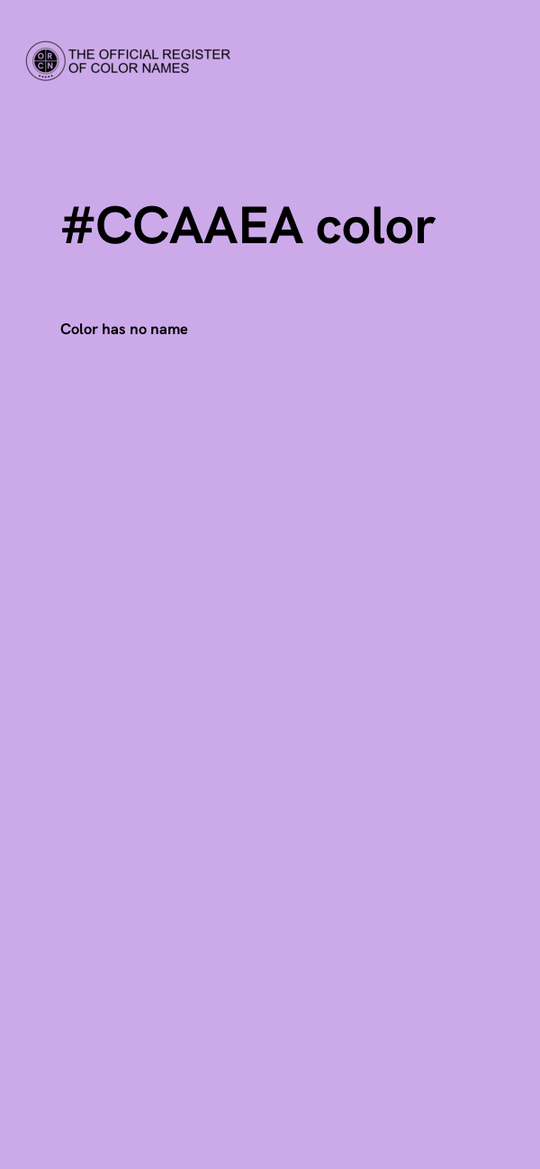 #CCAAEA color image
