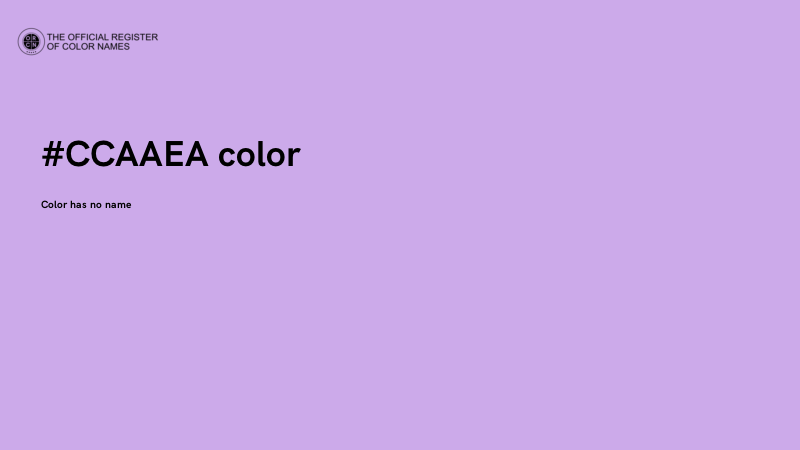 #CCAAEA color image