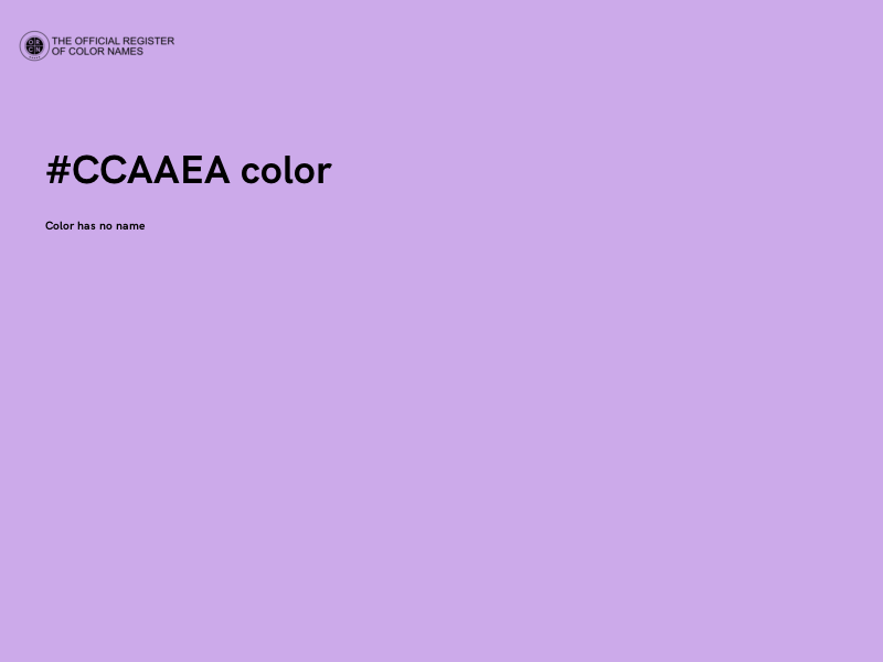 #CCAAEA color image