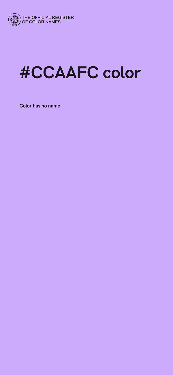 #CCAAFC color image