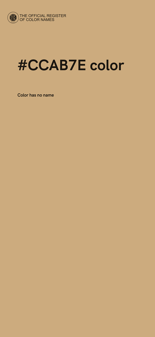 #CCAB7E color image