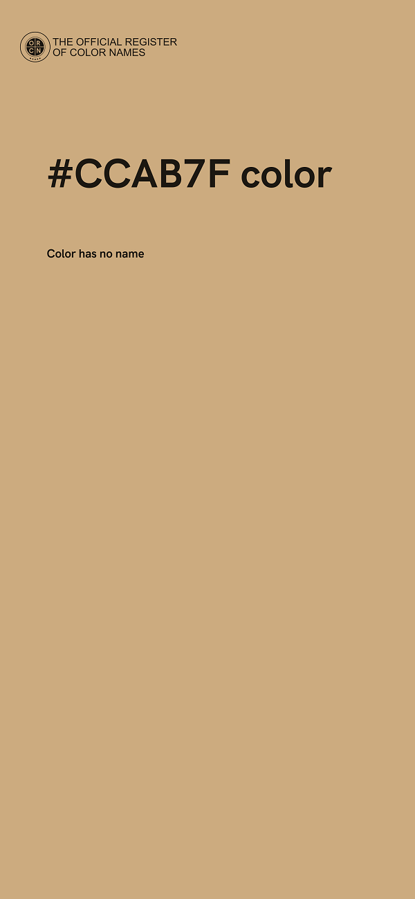 #CCAB7F color image