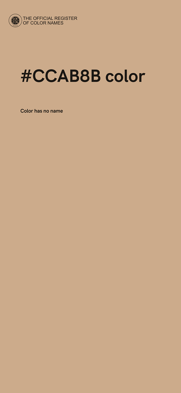 #CCAB8B color image