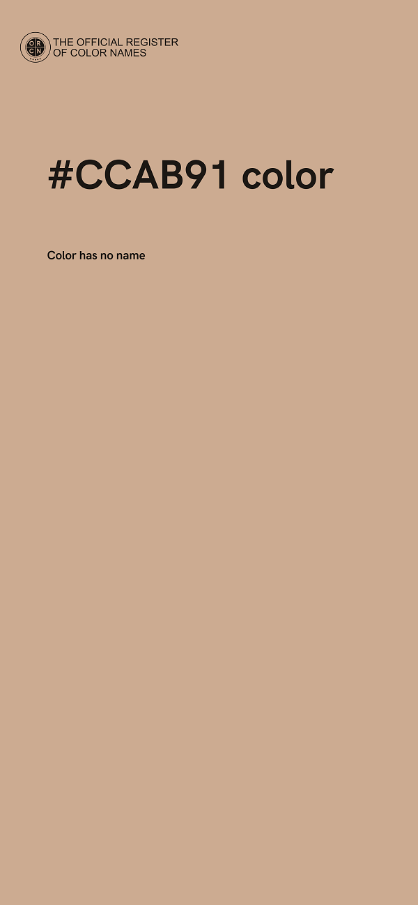 #CCAB91 color image