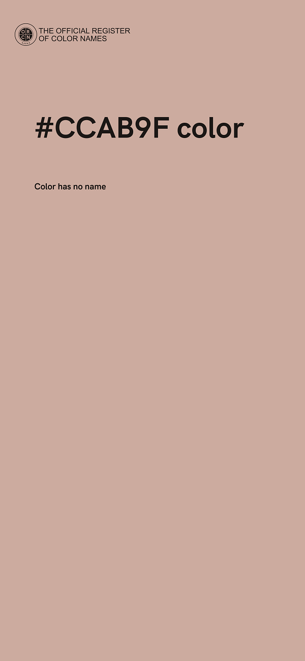 #CCAB9F color image