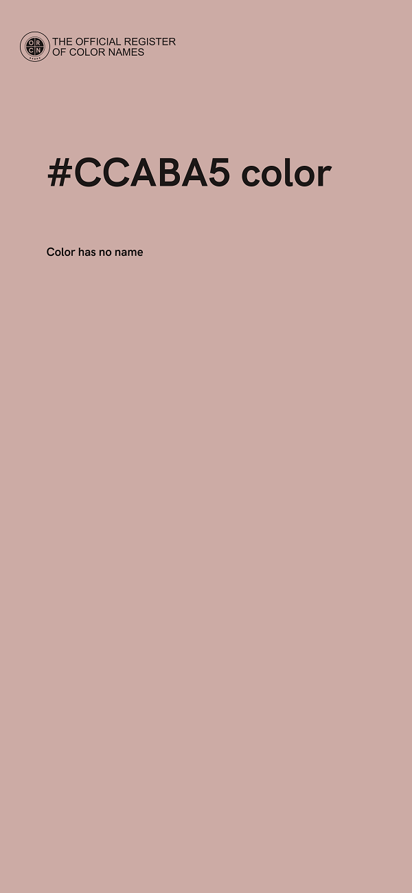 #CCABA5 color image