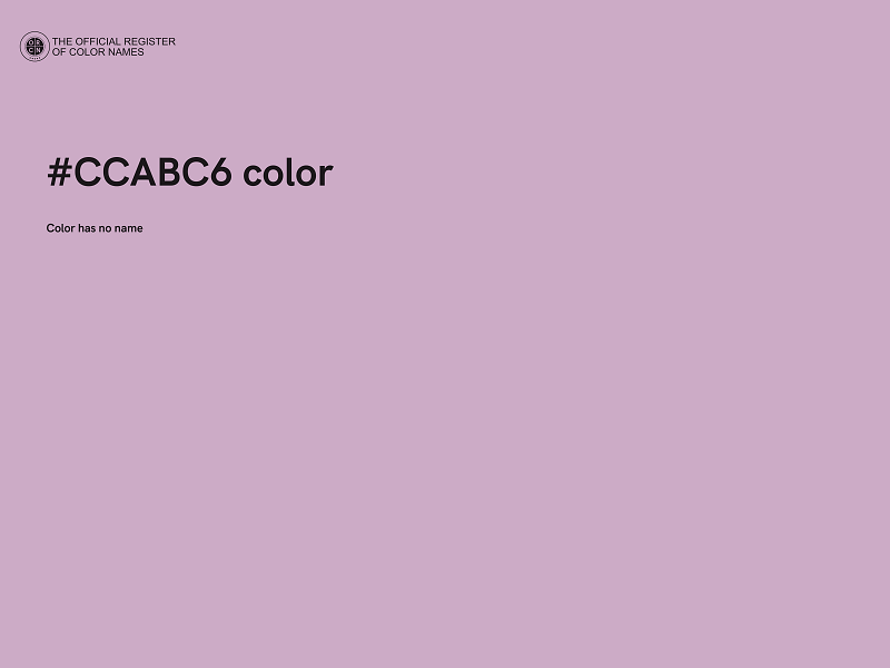 #CCABC6 color image