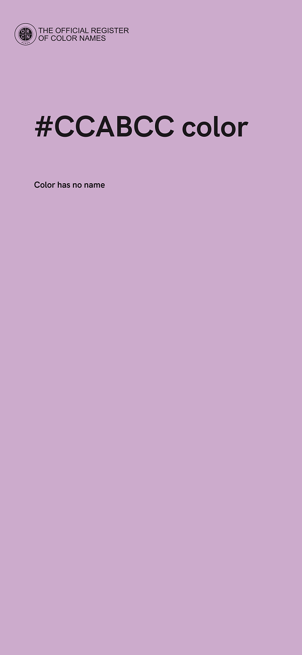 #CCABCC color image