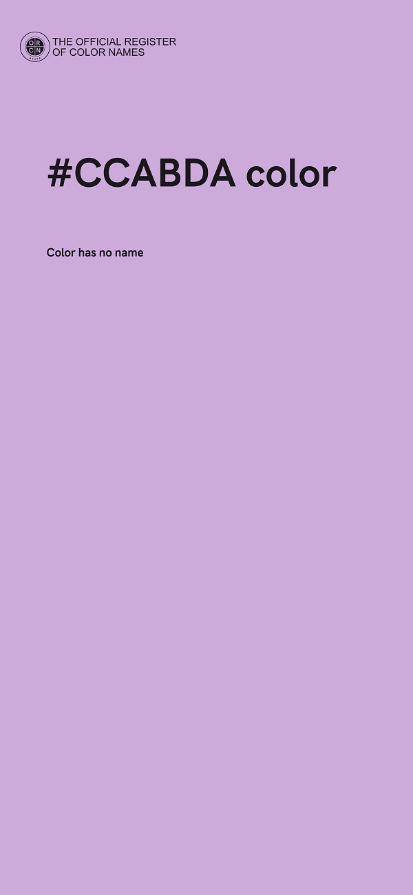 #CCABDA color image
