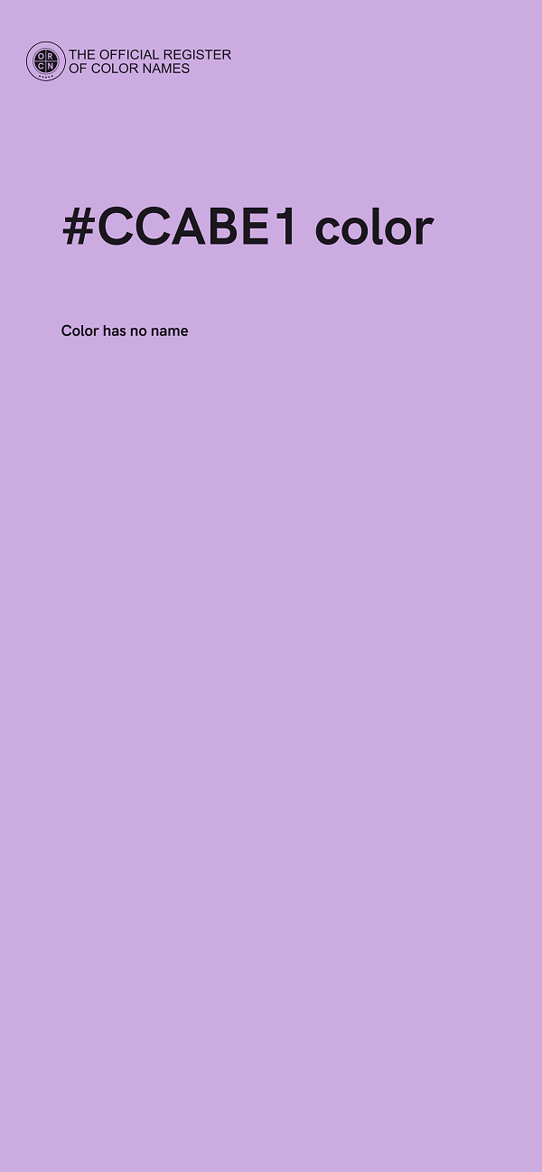 #CCABE1 color image