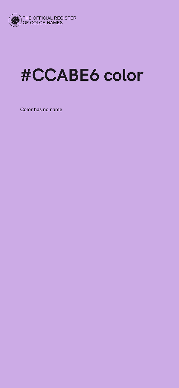 #CCABE6 color image