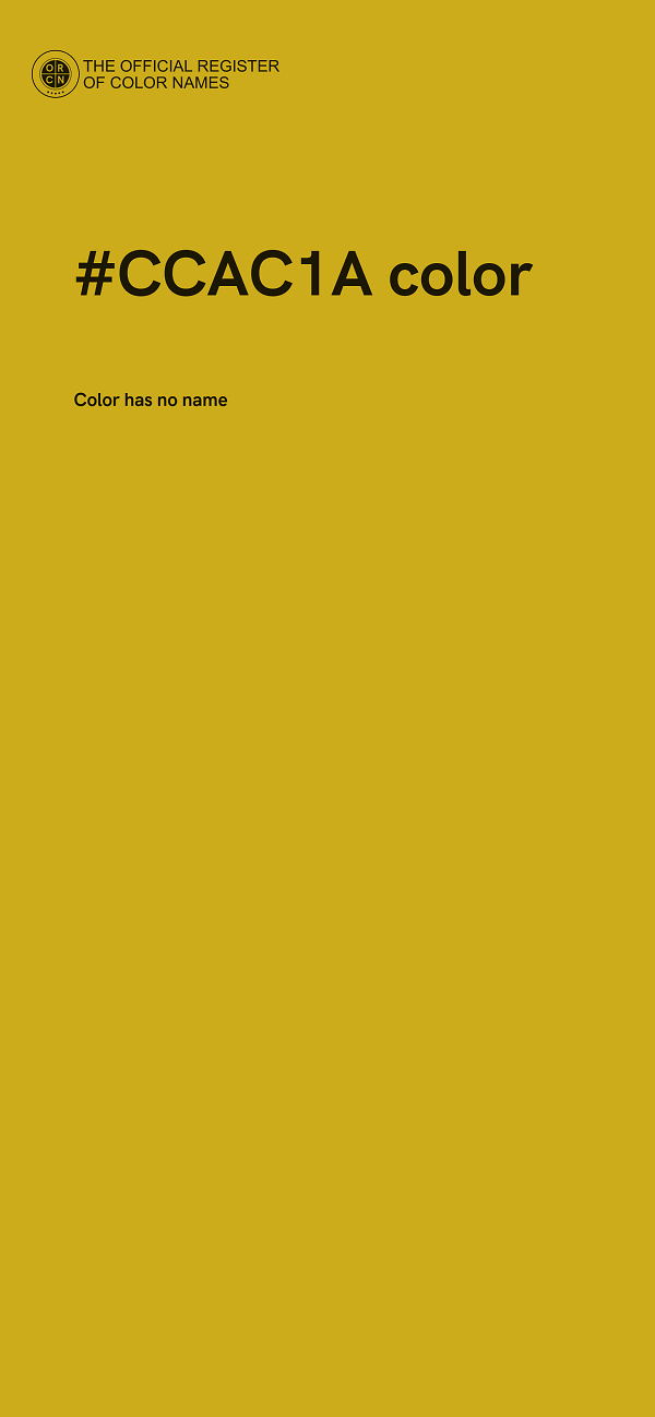 #CCAC1A color image