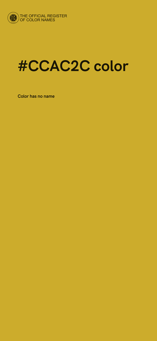 #CCAC2C color image