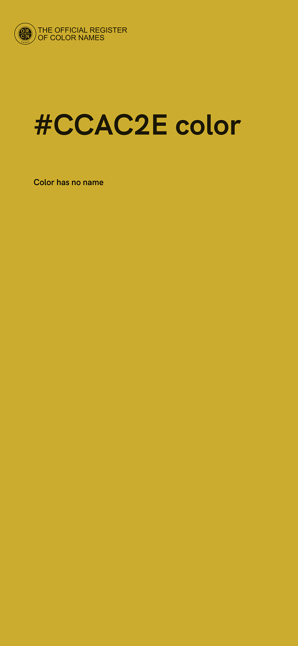 #CCAC2E color image