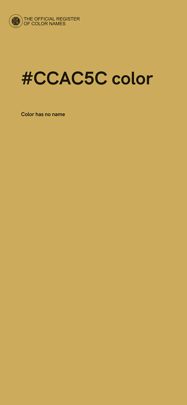 #CCAC5C color image