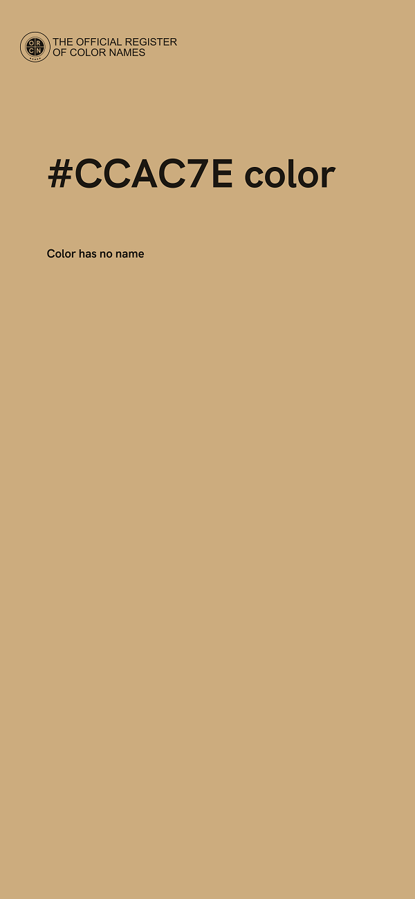 #CCAC7E color image