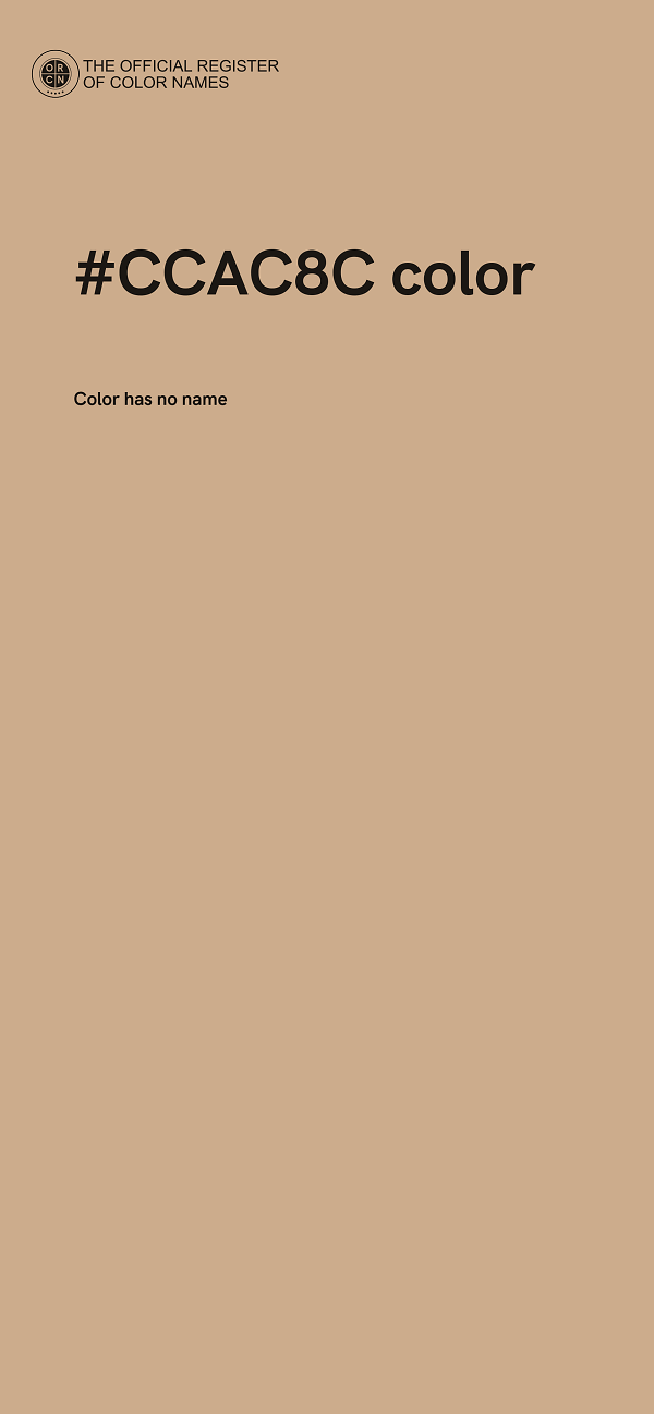 #CCAC8C color image