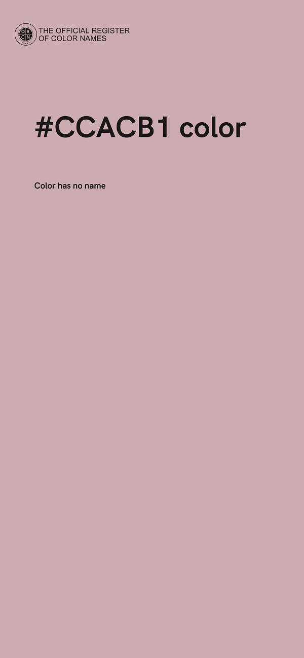 #CCACB1 color image