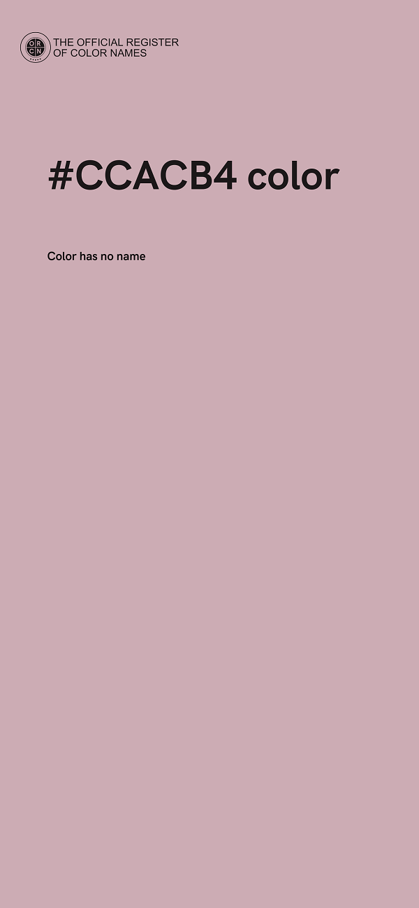 #CCACB4 color image
