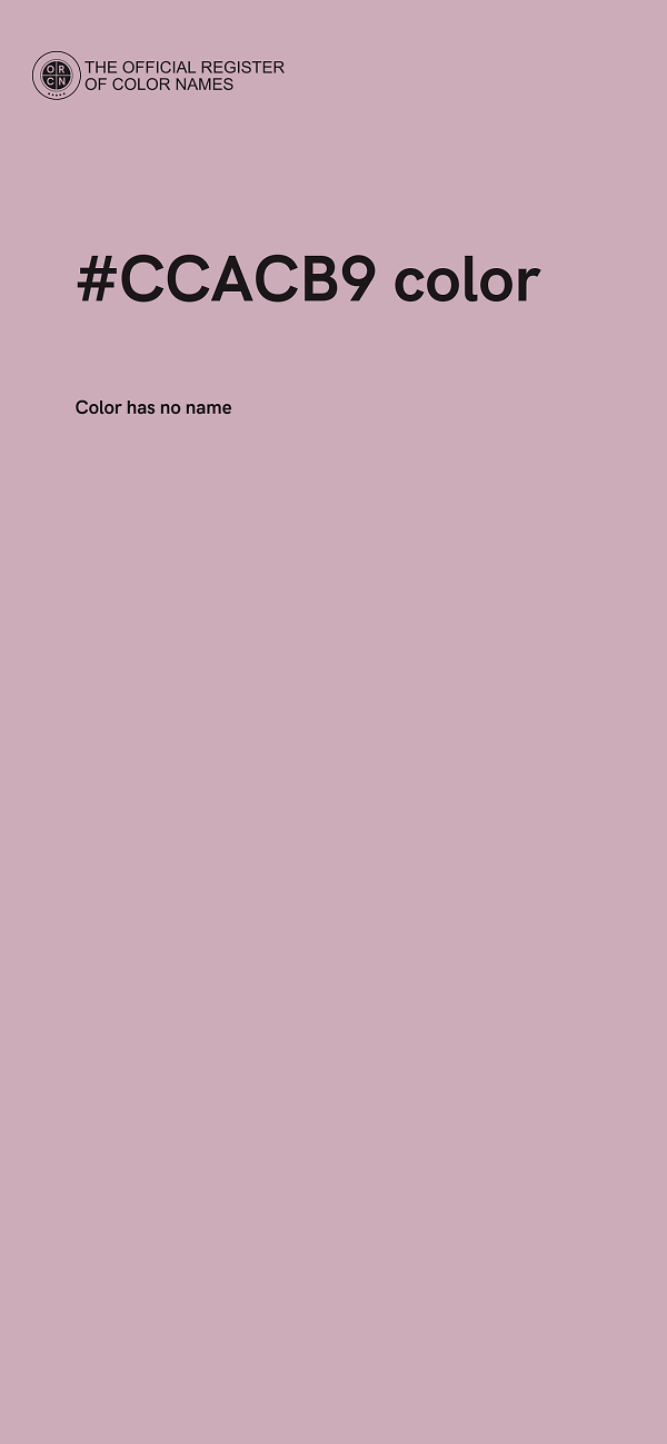 #CCACB9 color image