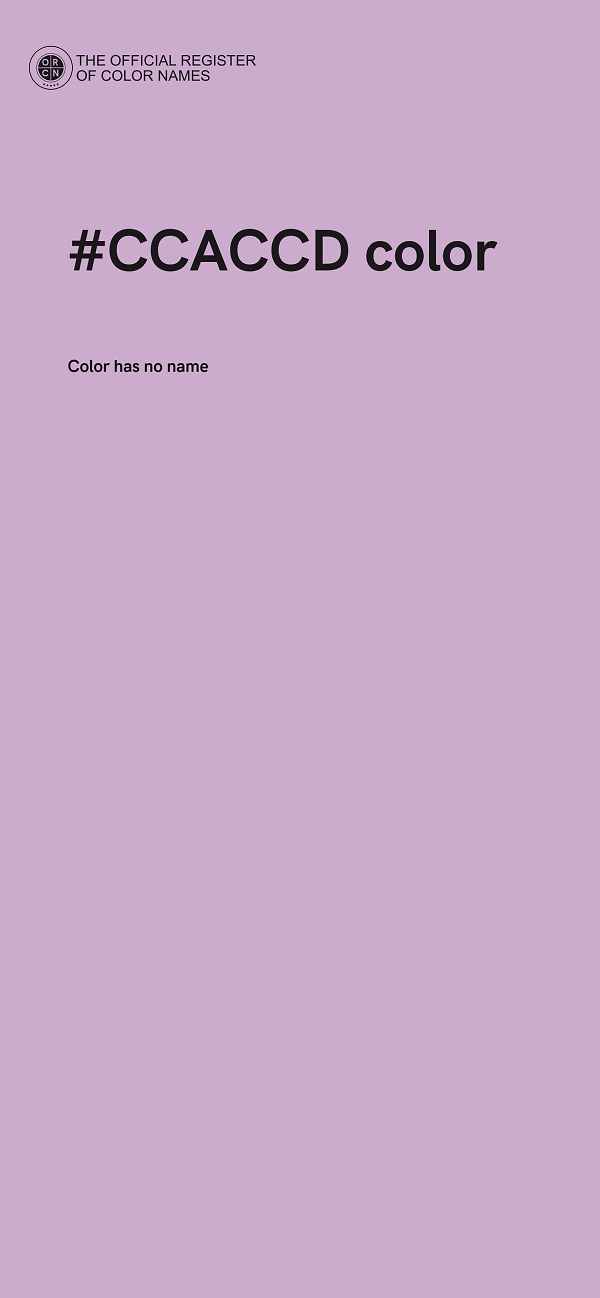 #CCACCD color image