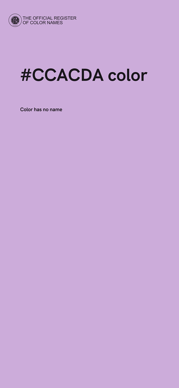 #CCACDA color image