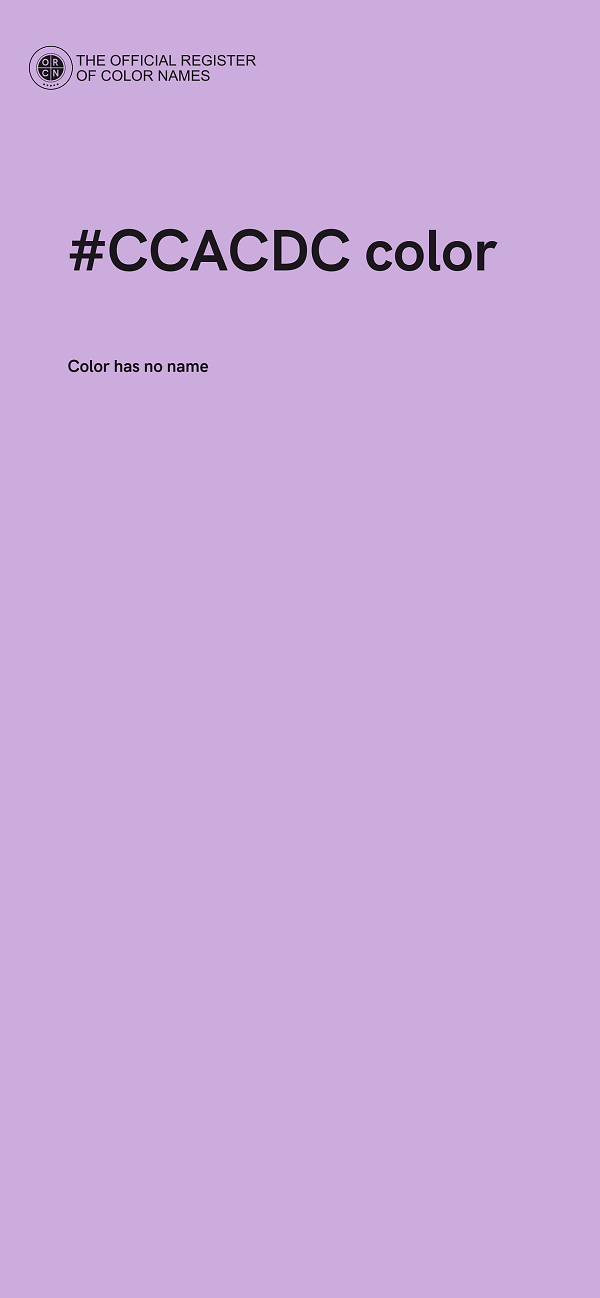 #CCACDC color image