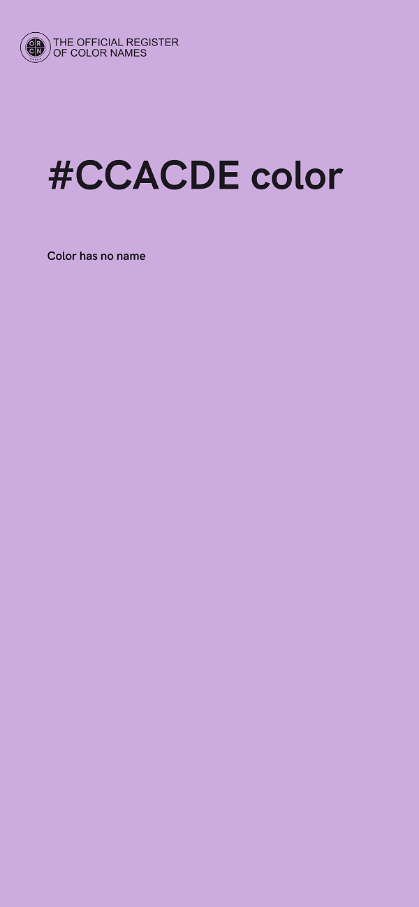 #CCACDE color image