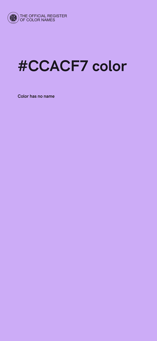 #CCACF7 color image