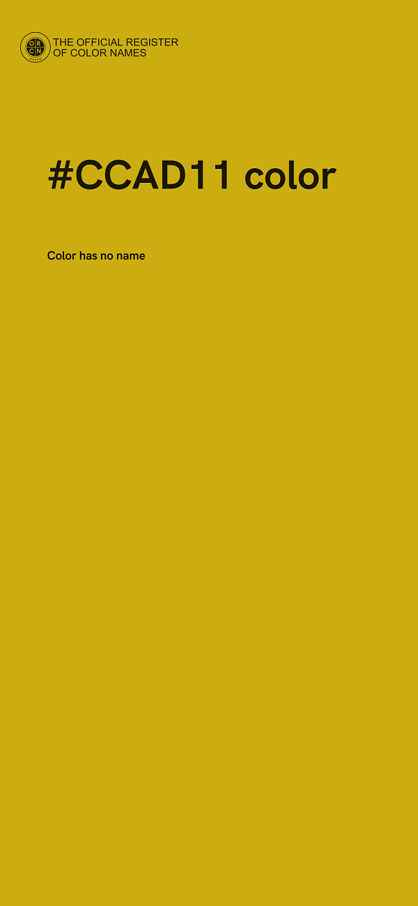 #CCAD11 color image