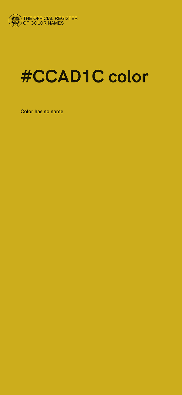 #CCAD1C color image